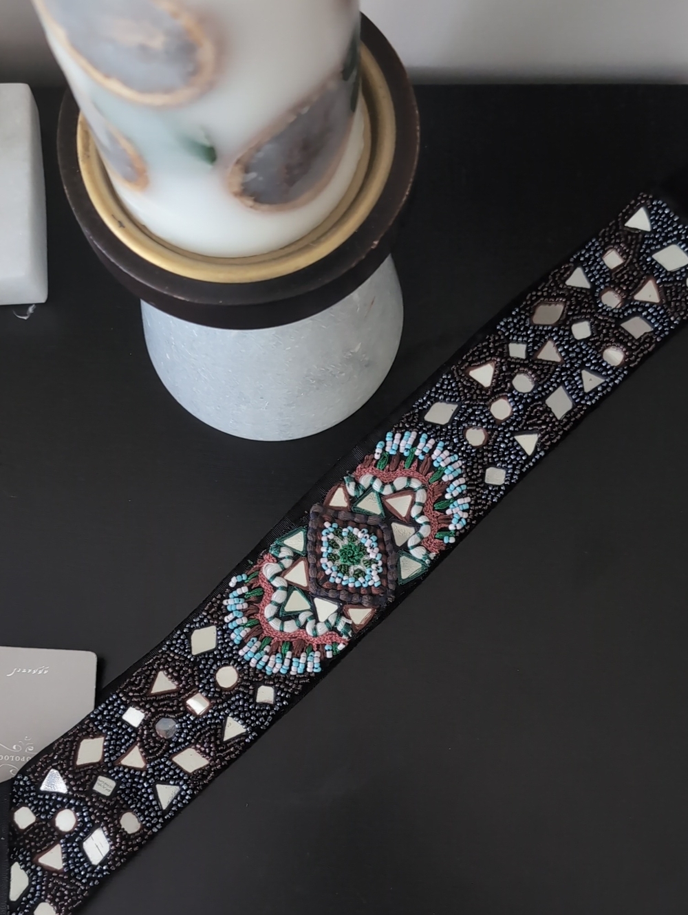 Anthro Beaded Belt NWT